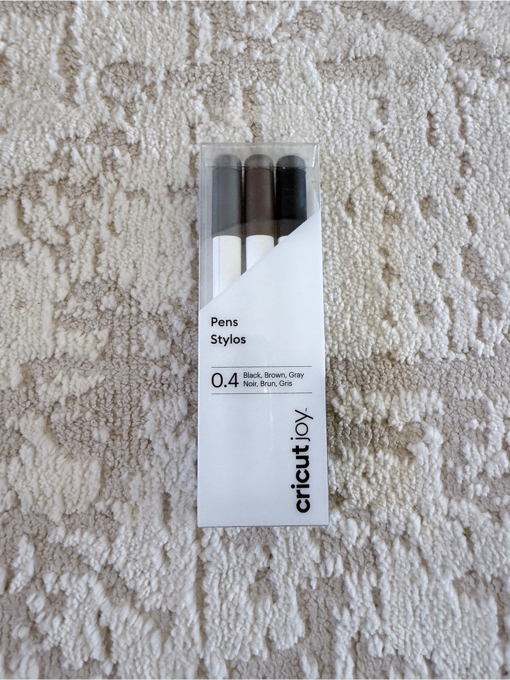 Cricut Pens Trio in Black, Brown, Gray - 0.4mm Tips